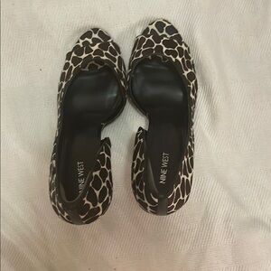 Nine West Black and Brown Heels Elegant Design new 5inches